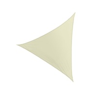 Béžová trojuholníková tienidlo plachta 3,6x3,6 m