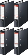 VIAZAČ A4 80mm S PÁKOU VYSTUŽENÝ ŠIROKÝ ESSELTE Č.1 ČIERNY x 4