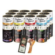 DOLINA NOTECI PIPER 24x800g mix príchutí + Dobré krmivo pre psov ZDARMA