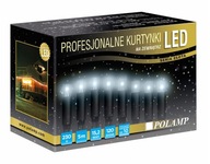 Vonkajší LED záves 5m lampy so studenou bielou námrazou Vonkajší LED záves 5m lampy so studenou bielou námrazou