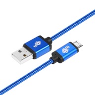 TB USB Micro USB kábel 1,5 m modrý reťazec TB USB Micro USB kábel 1,5 m modrý reťazec