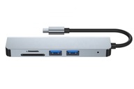 HUB USB-C ADAPTÉR 4k HDMI USB 3.0 FT SD karta