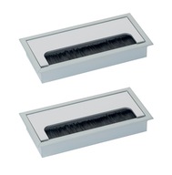 2 x KOVOVÝ KÁBLOVÝ VSTUP, ALU SKUPINA 160x80 2 x KOVOVÝ KÁBLOVÝ VSTUP, ALU SKUPINA 160x80