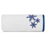 Biely uterák s vianočným vzorom na bordúre, 70X140
