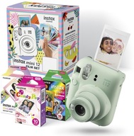 Fotoaparát Fujifilm Instax Mini 12 zelený + 30 fotiek