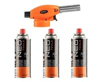 NEO Skrutkovací plynový horák + 3 NÁPLNE LUTLAMP NEO Skrutkovací plynový horák + 3 NÁPLNE LUTLAMP