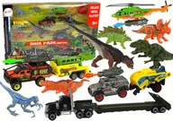 Vrtuľník Dinosaury Vozidlo Set 8 farebných kusov