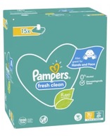 Pampers Fresh Clean obrúsky 15x80 kusov Pampers Fresh Clean obrúsky 15x80 kusov