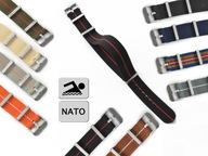 PREMIUM NATO ELASTICKÝ REMÍN NA HODINKY MNOHÉ FARBY VODEODOLNÉ 20 mm PREMIUM NATO ELASTICKÝ REMÍN NA HODINKY MNOHÉ FARBY VODEODOLNÉ 20 mm