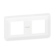 Mozaikový rám 2x2 horizontálny - White Legrand 277804L