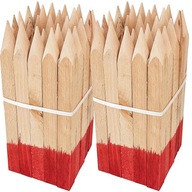 MAĽOVANÉ DREVENÉ GEODÉZNE TYČKY 30CM 50 KS. MAĽOVANÉ DREVENÉ GEODÉZNE TYČKY 30CM 50 KS.