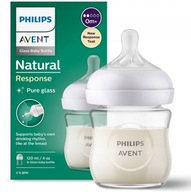 AVENT SKLENENÁ FĽAŠA NATURAL RESPONSE 120ml 0M+ AVENT SKLENENÁ FĽAŠA NATURAL RESPONSE 120ml 0M+