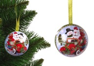 Vianočná kovová ozdoba na vianočný stromček Santa Clausa