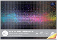 Technický blok Metallic Cards 250g/m2 10 farieb