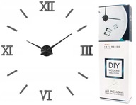 MODERNÉ 3D NÁSTENNÉ HODINY VEĽKÉ VEĽKOSTI 70-130 CM Zrkadlové DIY MODERNÉ 3D NÁSTENNÉ HODINY VEĽKÉ VEĽKOSTI 70-130 CM Zrkadlové DIY