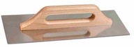 Nerezové hladidlo, drevená rukoväť, 600 mm, hladké Nerezové hladidlo, drevená rukoväť, 600 mm, hladké