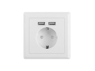 Zásuvka Electric, USB Lanberg 2x USB Zásuvka Electric, USB Lanberg 2x USB