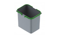 Odpadkový kôš 15l na triedenie + zelené úchytky Odpadkový kôš 15l na triedenie + zelené úchytky