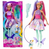 BARBIE DOTYK KÚZELNEJ VÍLY MAGICKÁ BÁBIKA PRIATEĽKA + ZVIERATKO