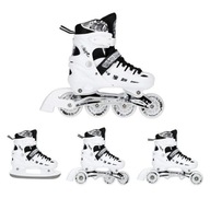 4v1 NASTAVITEĽNÉ ľadové korčule, hokejová čepeľ + kolieskové korčule