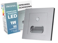 Schodisková lampa LED osvetlenie schodov s pohybovým senzorom súmraku Schodisková lampa LED osvetlenie schodov s pohybovým senzorom súmraku