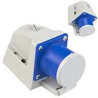 Zástrčka prijímača s klapkou 32A 3P 230V 6h IP44 Zástrčka prijímača s klapkou 32A 3P 230V 6h IP44