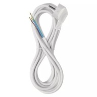 PVC prepojovací kábel 3×1,0mm, 5m biely PVC prepojovací kábel 3×1,0mm, 5m biely