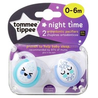 Tommee Tippee NIGHT cumlík 0-6m 2 ks Tommee Tippee NIGHT cumlík 0-6m 2 ks