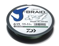 Daiwa J-Braid X4 135m 0,13mm tmavozelená Daiwa J-Braid X4 135m 0,13mm tmavozelená