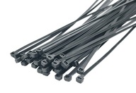 Sťahovací pásik, čierny, 370 x 7,6 mm, sťahovací pásik, 100 ks. Sťahovací pásik, čierny, 370 x 7,6 mm, sťahovací pásik, 100 ks.
