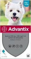 Bayer Advantix na kliešte proti blchám 4x1ml psy 4-10 kg Bayer Advantix na kliešte proti blchám 4x1ml psy 4-10 kg