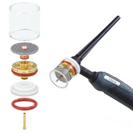 Sklenená plynová šošovka TIG QUARTZ LD SET 3,2 mm Sklenená plynová šošovka TIG QUARTZ LD SET 3,2 mm