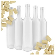 10X FĽAŠE VÍNA 0,75L + KOROK - 3 FARBY 10X FĽAŠE VÍNA 0,75L + KOROK - 3 FARBY