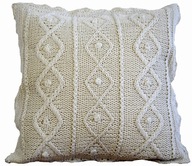 Dekoratívna OBLIECKA NA VANKÚŠ Béžová 40/40 štýl BOHO Dekoratívna OBLIECKA NA VANKÚŠ Béžová 40/40 štýl BOHO