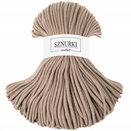 OUTLET STRINGS spletené 5mm bavlnou pre makramé s pieskom jadrom OUTLET STRINGS spletené 5mm bavlnou pre makramé s pieskom jadrom