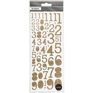 Trblietavé nálepky Gold Numbers Trblietavé nálepky Gold Numbers