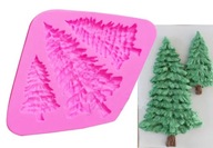 Silikónová forma pre sviečkový vosk omietkový les Forest Fleam mydla mydla Silikónová forma pre sviečkový vosk omietkový les Forest Fleam mydla mydla