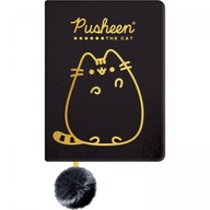 PLYŠOVÝ DIÁR ZÁPISNÍK PUSHEEN A5 ČIERNE ZLATÝ PLYŠOVÝ DIÁR ZÁPISNÍK PUSHEEN A5 ČIERNE ZLATÝ