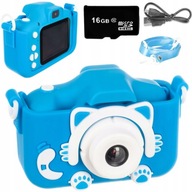 Digitálny fotoaparát pre deti Mačiatko Videokamera Filmy Videohry Selfie + 16GB karta Digitálny fotoaparát pre deti Mačiatko Videokamera Filmy Videohry Selfie + 16GB karta