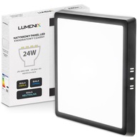 SURFACE SURFACE LED stropný panel PANEL Štvorcový 24W 2160lm Neblikajúci CCD ČIERNA SURFACE SURFACE LED stropný panel PANEL Štvorcový 24W 2160lm Neblikajúci CCD ČIERNA