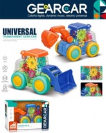 Interaktívny farebný bager s pohonom pre deti 3+ Gears + pohyblivý