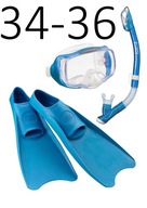 Set maska + šnorchel + plutvy Imprex 3D/UF1202 modrá veľkosť XXS (34-36) Set maska + šnorchel + plutvy Imprex 3D/UF1202 modrá veľkosť XXS (34-36)