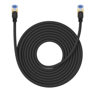 Baseus rýchly internetový kábel RJ45 cat.7 10Gbps 10m opletený čierny Baseus rýchly internetový kábel RJ45 cat.7 10Gbps 10m opletený čierny