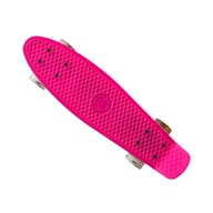 Skateboard MASTER 22 s podsvietenými kolieskami, ružový