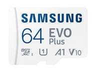 SAMSUNG EVO+ 64GB micro SDXC UHS U3 V10 A1 130 MB