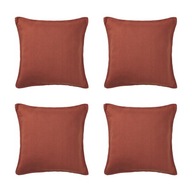 4 ks DYTAG Obliečka na vankúš - červenohnedá 50x50 cm 4 ks DYTAG Obliečka na vankúš - červenohnedá 50x50 cm