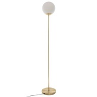 Štýlová stojaca lampa, zlatá, sklenené tienidlo, 135 cm Štýlová stojaca lampa, zlatá, sklenené tienidlo, 135 cm