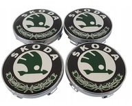Sada 4 ks stredových krytiek SKODA, logo ráfika, 60MM Sada 4 ks stredových krytiek SKODA, logo ráfika, 60MM