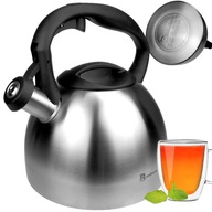 ELEGANTNÁ TRADIČNÁ STRIEBORNÁ OCEĽOVÁ VARNÁ KONVICA 2,7L PÍŠKA NA PLYN ELEGANTNÁ TRADIČNÁ STRIEBORNÁ OCEĽOVÁ VARNÁ KONVICA 2,7L PÍŠKA NA PLYN