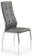 Stolička K209 Grey EcoLeather Chrome Quilted Halmar Stolička K209 Grey EcoLeather Chrome Quilted Halmar